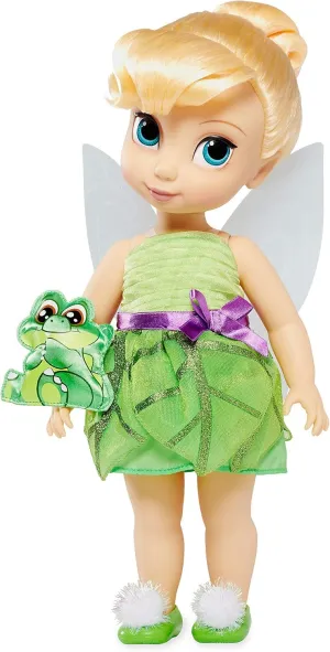 Disney Animators' Collection Tinker Bell Doll - Peter Pan - 16 Inch, Molded Details, Fully Posable Toy in Satin Dress - Suitable for Ages 3  Toy Figure