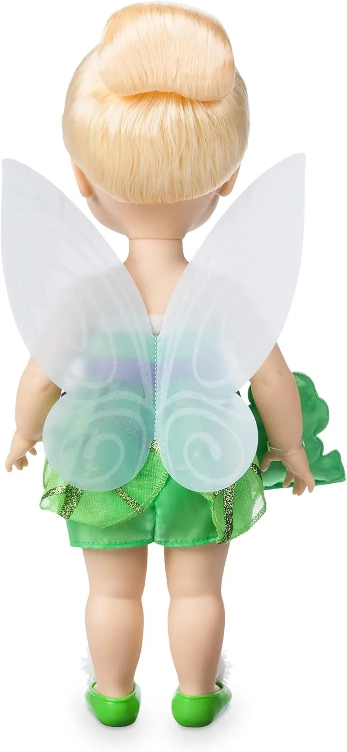 Disney Animators' Collection Tinker Bell Doll - Peter Pan - 16 Inch, Molded Details, Fully Posable Toy in Satin Dress - Suitable for Ages 3  Toy Figure