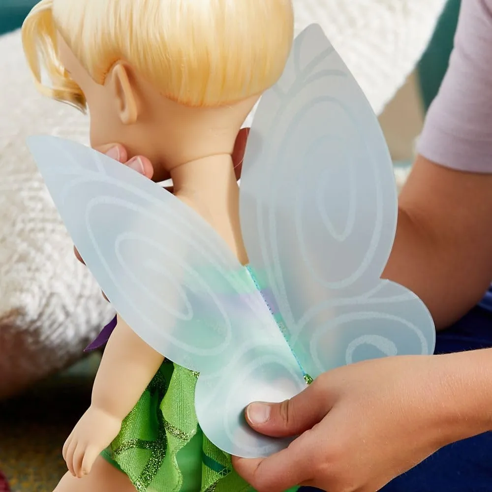 Disney Animators' Collection Tinker Bell Doll - Peter Pan - 16 Inch, Molded Details, Fully Posable Toy in Satin Dress - Suitable for Ages 3  Toy Figure
