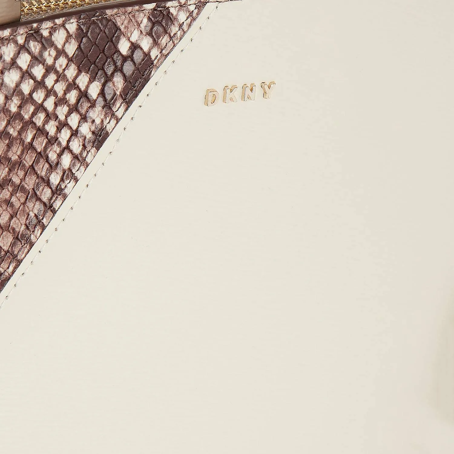 DKNY Large Paige Satchel bag-Nude combo