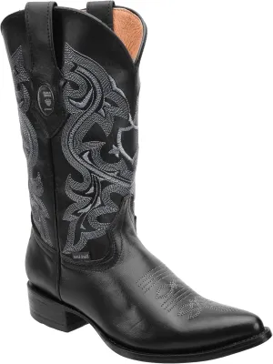 Dona Michi Men's Genuine Leather Western Cowboy Boots Leather Sole