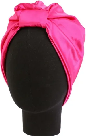 Double-Layer Stretch Satin Turban Cap Simulation Silk Night Cap Hair Care Cap Chemotherapy Cap (3 pcs)