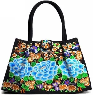 Double-Sided Embroidery Ladies Shoulder Bag | Ethnic Style Handcrafted Tote Bag