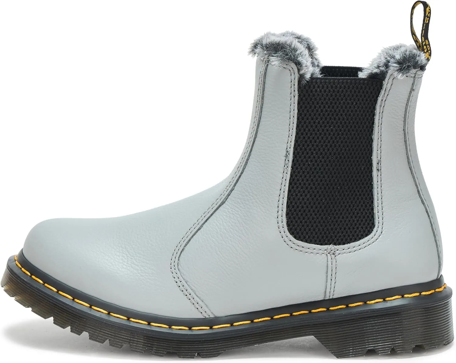 Dr. Martens Women's 2976 Faux Fur Lined Virginia Leather Chelsea Boot Fashion