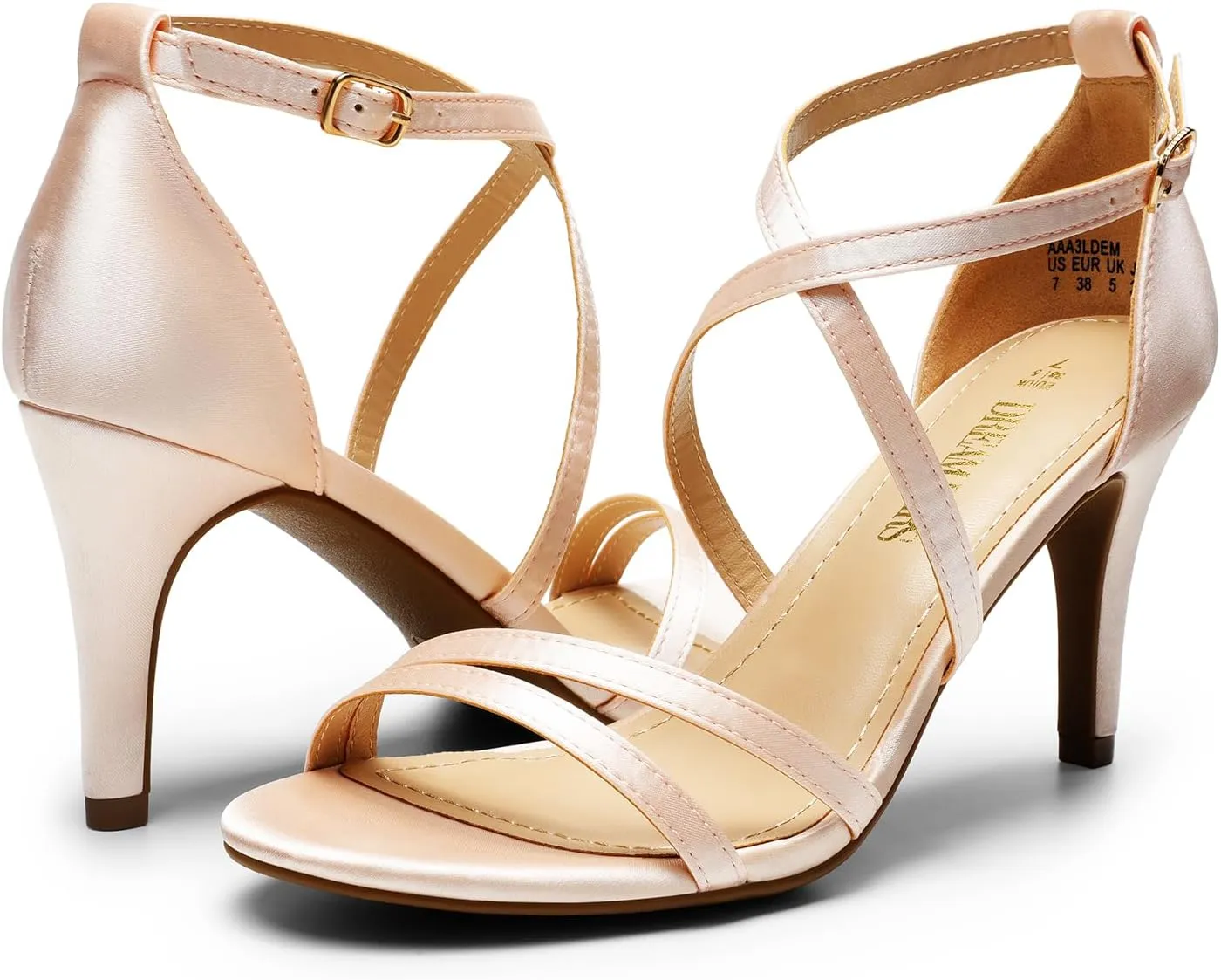 DREAM PAIRS Women's Gigi Fashion Stilettos Open Toe Pump Heel Sandals