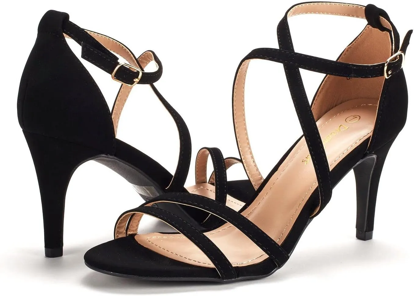 DREAM PAIRS Women's Gigi Fashion Stilettos Open Toe Pump Heel Sandals