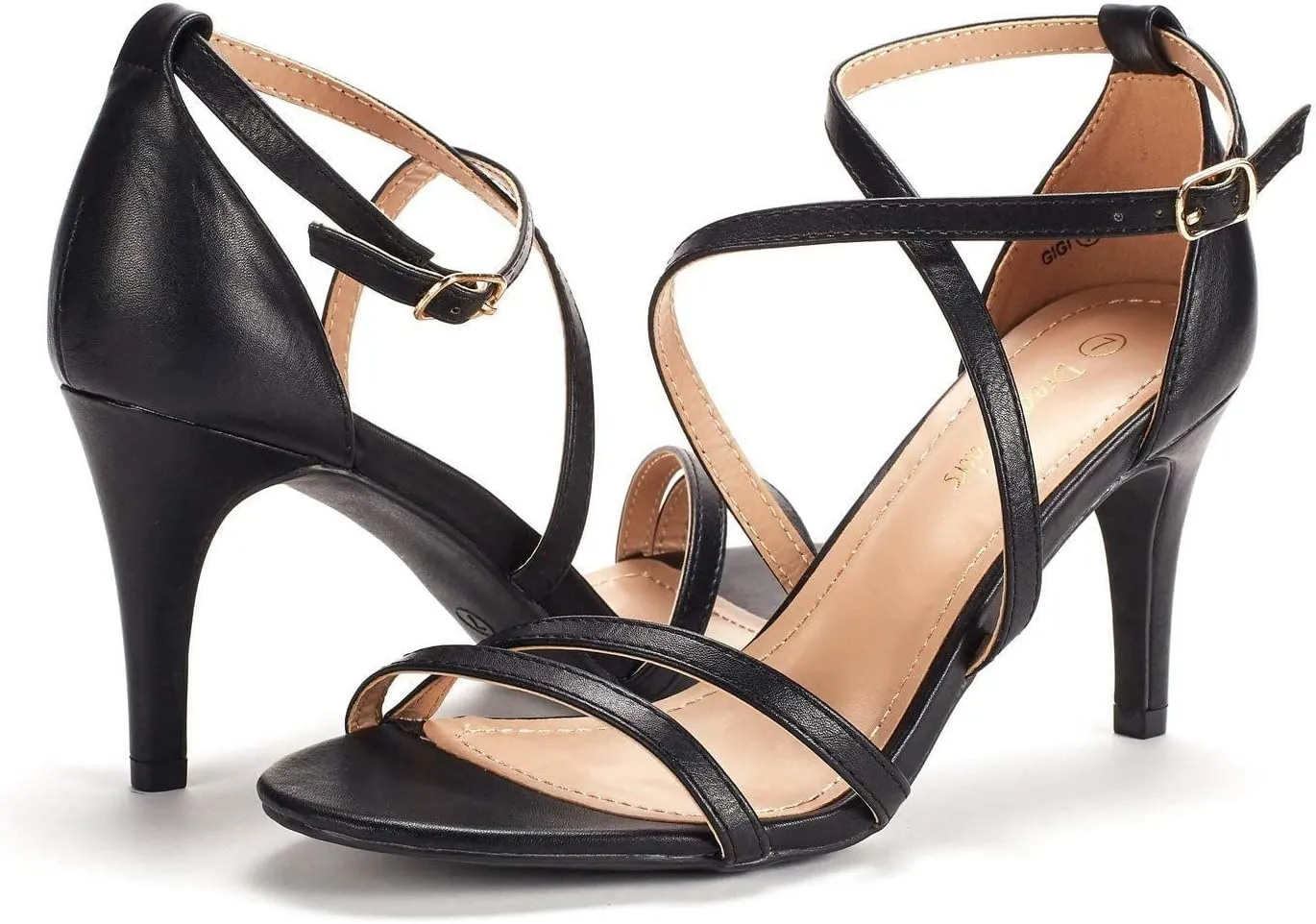 DREAM PAIRS Women's Gigi Fashion Stilettos Open Toe Pump Heel Sandals