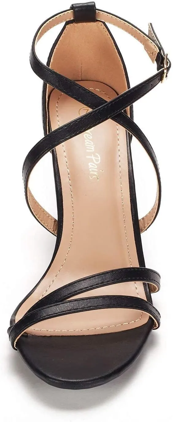 DREAM PAIRS Women's Gigi Fashion Stilettos Open Toe Pump Heel Sandals