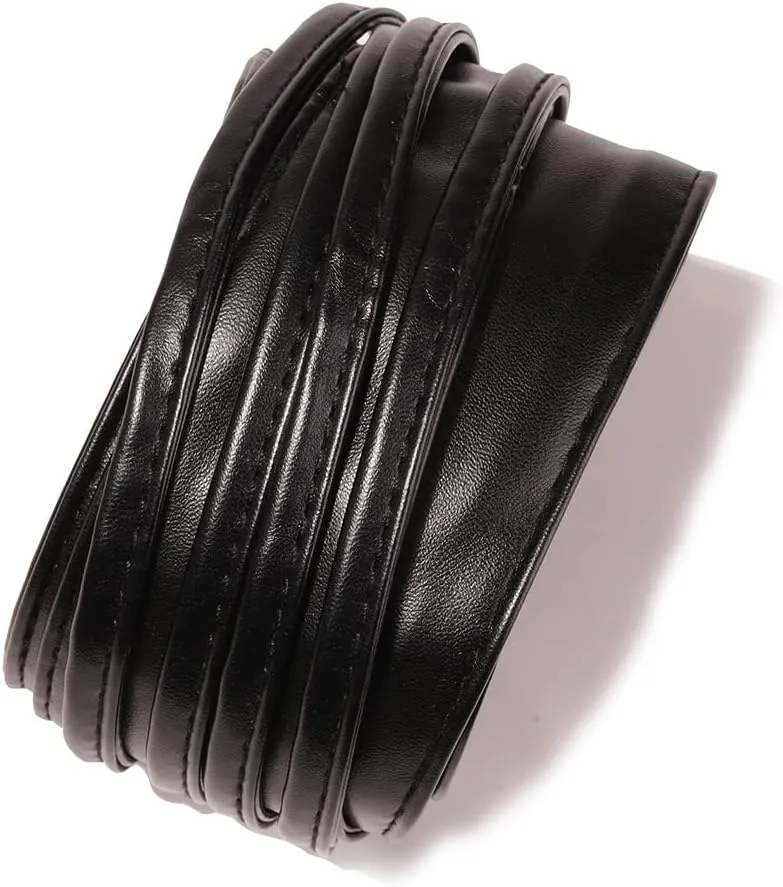 Earnda Women Fashion Obi Belt Faux Leather Wide Wrap Waist Cinch Belt for Dress