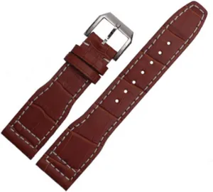 Embossed Leather Band Watch Strap 22mm for IWC Pilot's IW377709 IW502802 Watchs