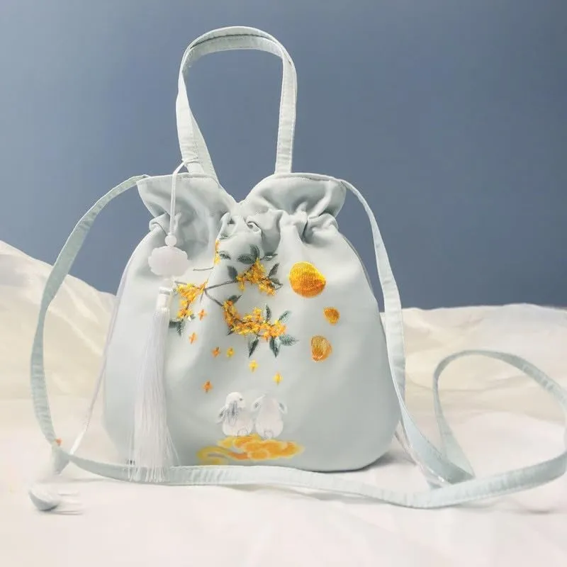 Embroidery Evening Bag Women Handbag Hobo Tote Shoulder Bag Casual Crossbody Bag Gift for Women