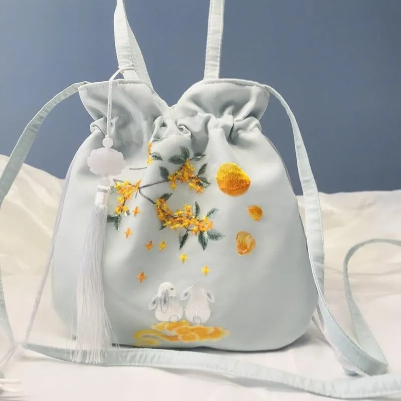 Embroidery Evening Bag Women Handbag Hobo Tote Shoulder Bag Casual Crossbody Bag Gift for Women