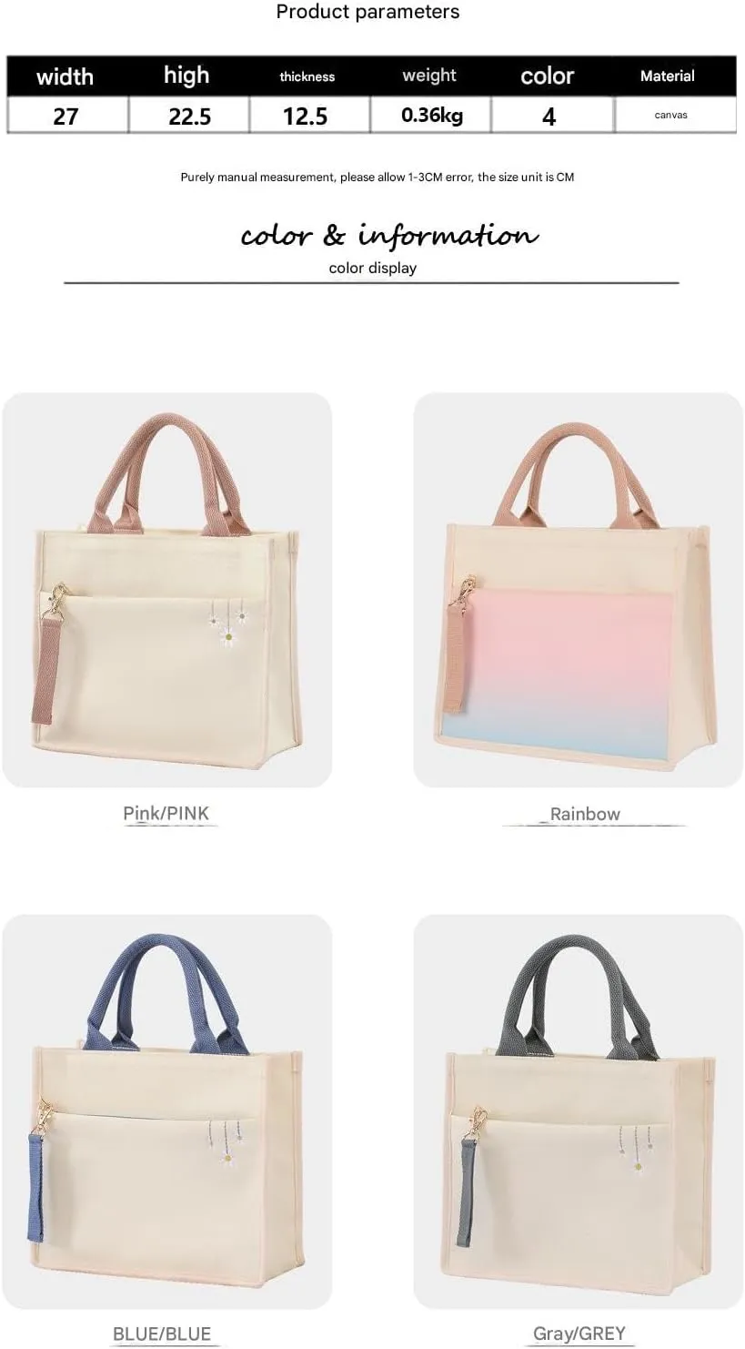 Embroidery style handbag canvas handbag