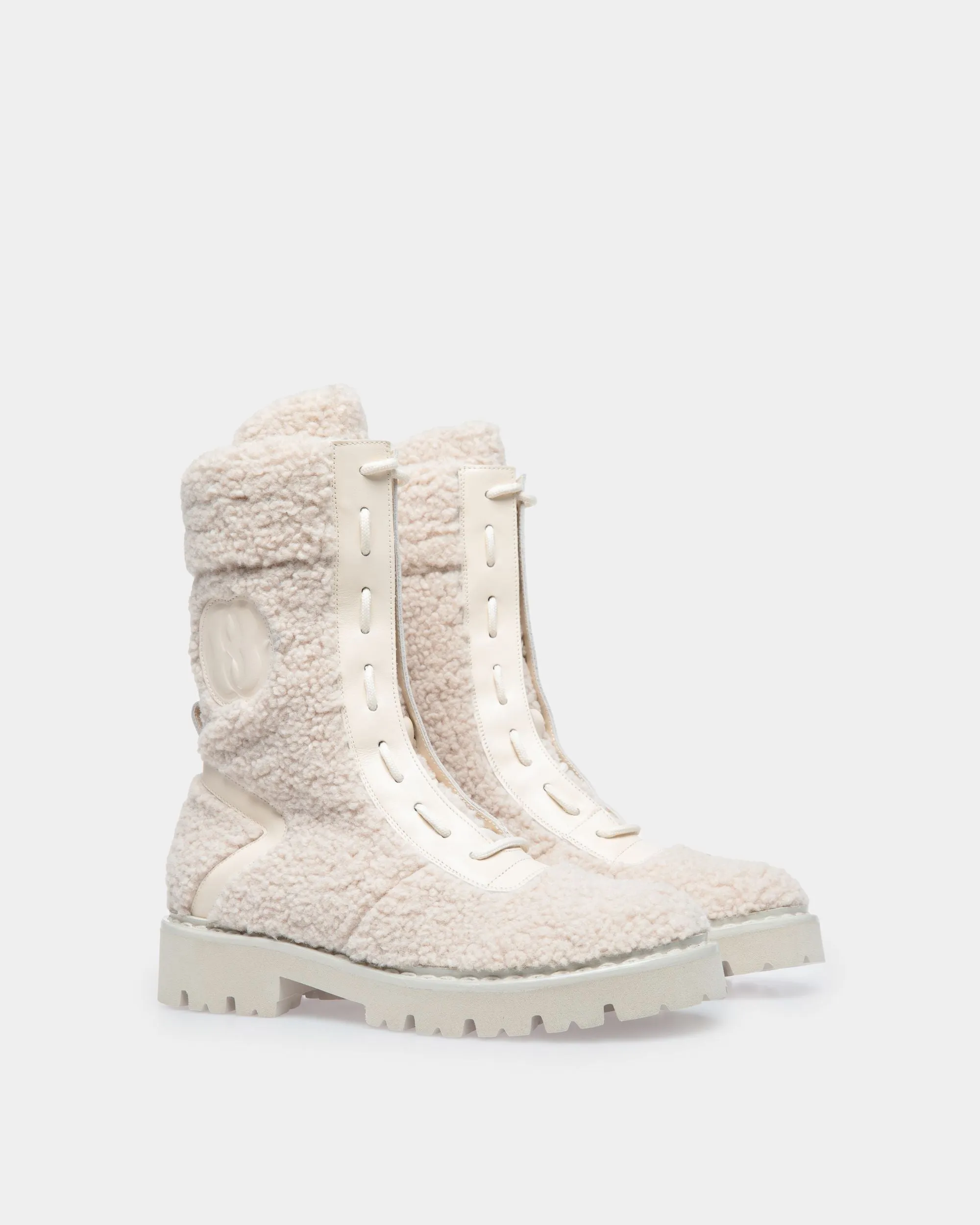 Enga Boots In Bone Leather