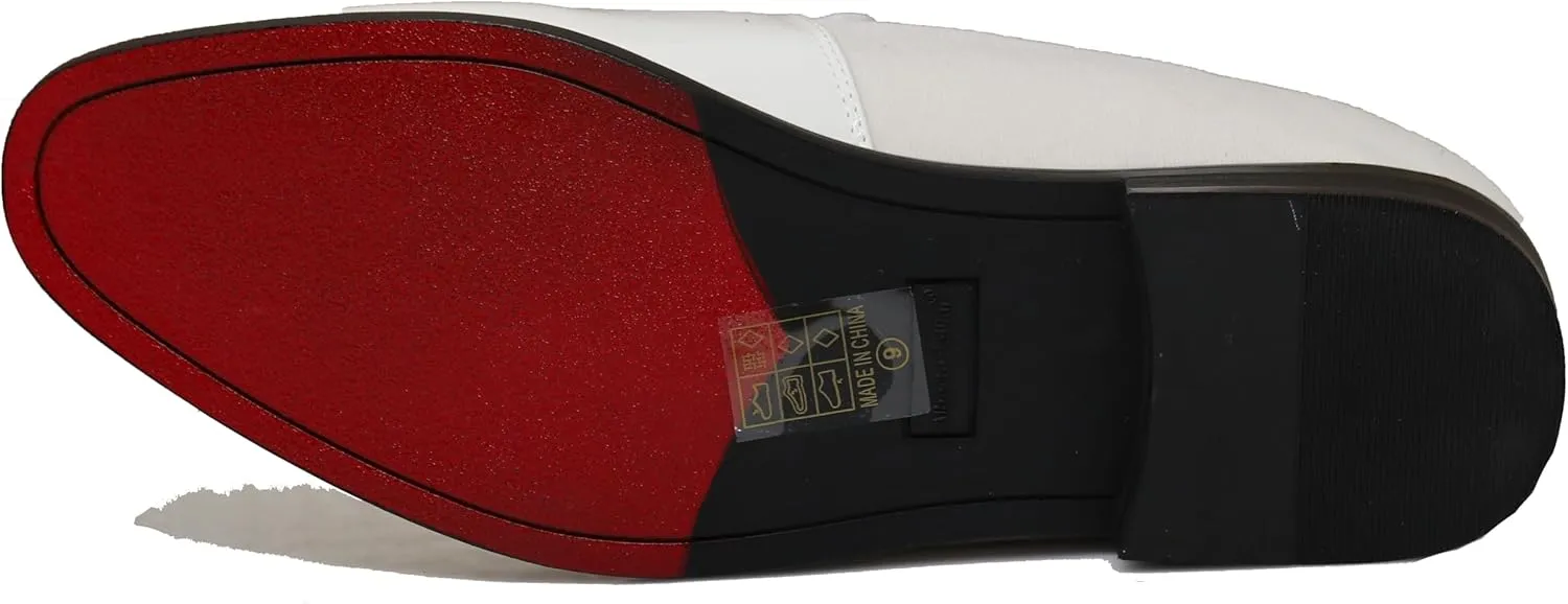 Enzo Romeo SPK65 Men's Fashion Rhinestone Glitter Buckle Slip On Dress Shoes