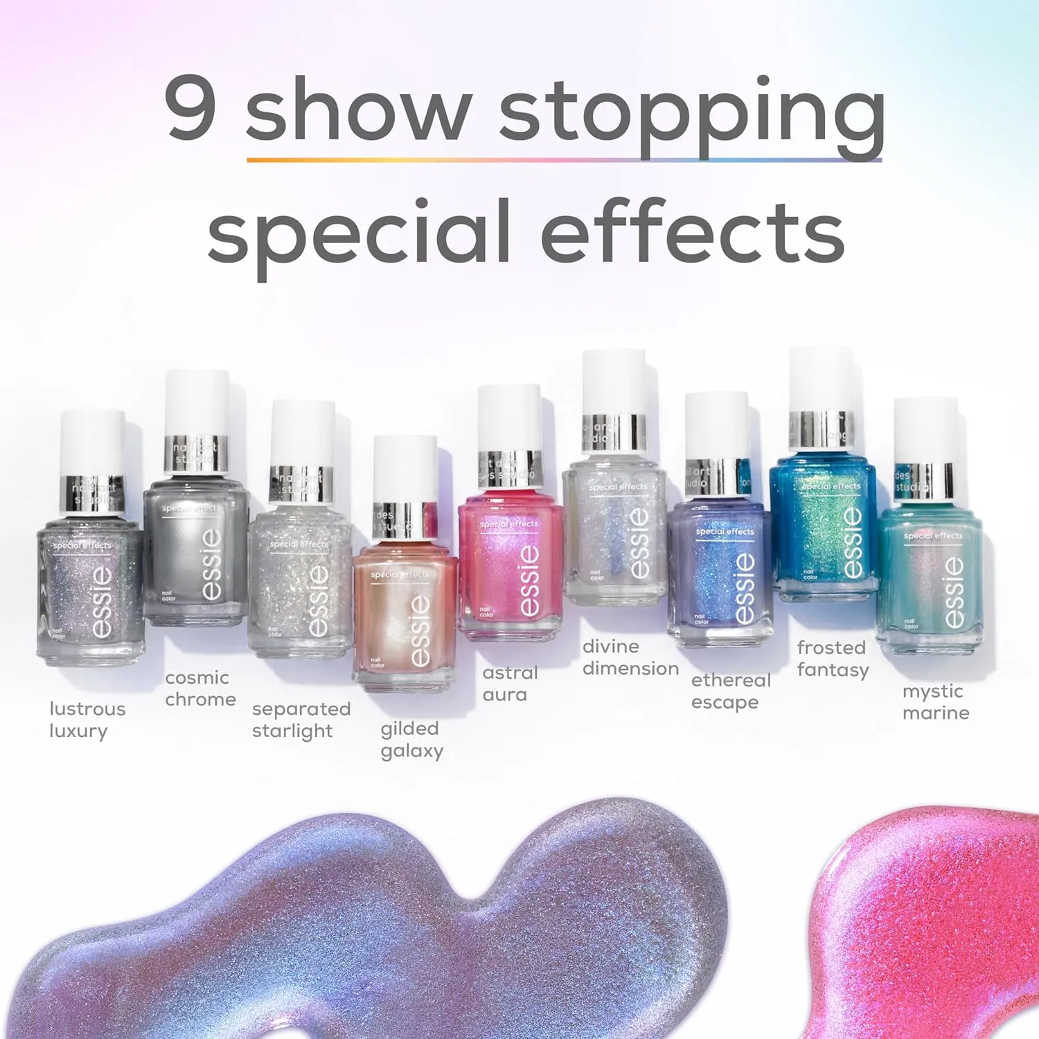 essie Nail Art Studio Special Effects Polish, Pearl, Vegan, Purple Nail Polish, Lustrous Luxury, 0.46 Fl Oz