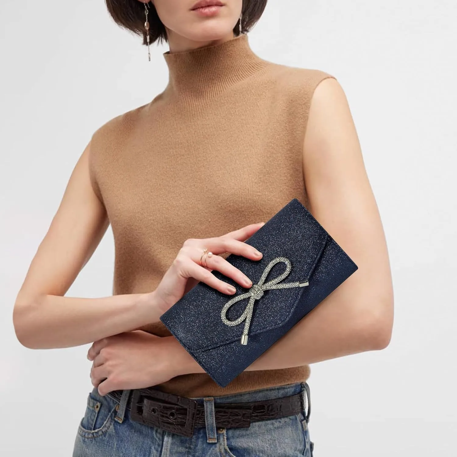 Evening Bag Clutch Purses for Women,Evening Clutch Party Shoulder Handbag Wedding Bag