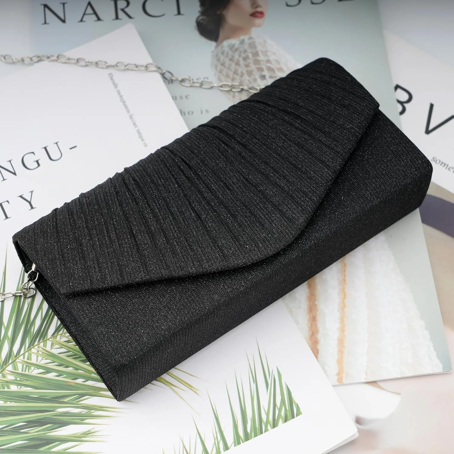 Evening Bag Clutch Purses Sparkling Party Handbag for Women Wedding Formal Purse for Dressy