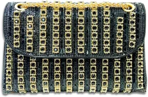 Evening Clutch Bag for Women, Chain Shoulder Bags Rhinestones Handbags for Cocktail Prom Parties, Weddings
