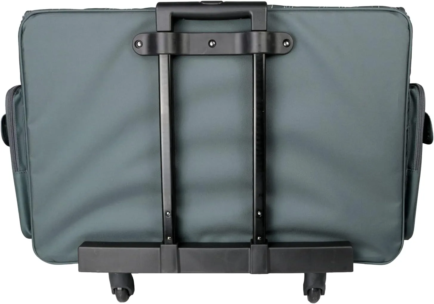 Everything Mary XXL Rolling Sewing Tote Sewing Machine Case, Black & Floral - Travel Case for Brother, Singer, Babylock, Embroidery Machines - Storage Bag with 4 Wheels, Pockets & Locking Handle