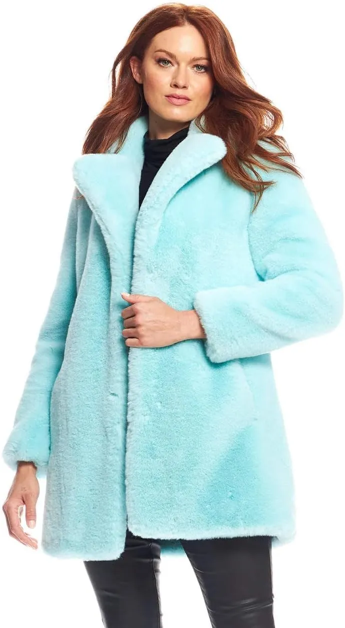 Fabulous-Furs Donna Salyers Cherry Faux Fur Le Mink Jacket