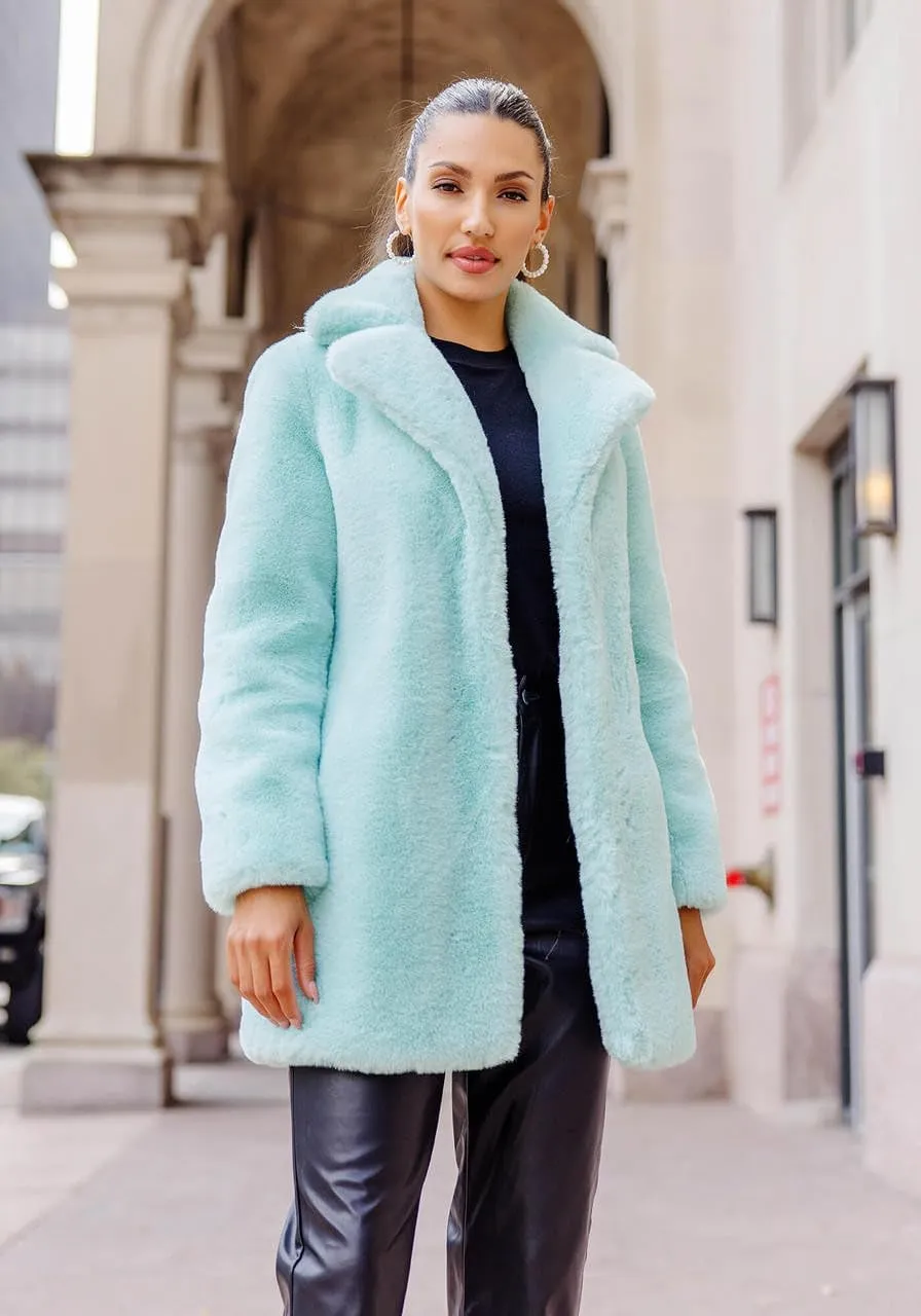 Fabulous-Furs Donna Salyers Cherry Faux Fur Le Mink Jacket