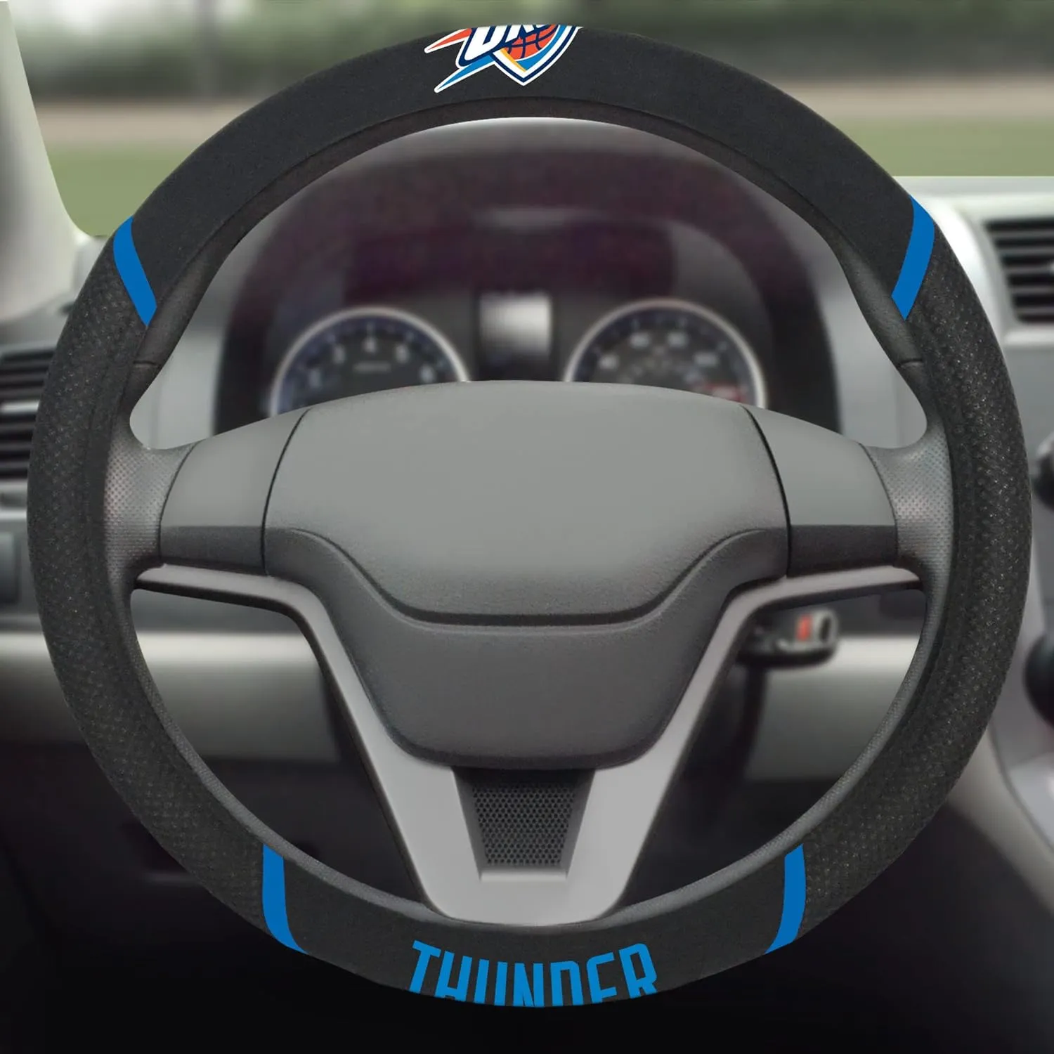 FANMATS NBA Unisex-Adult Embroidered Steering Wheel Cover