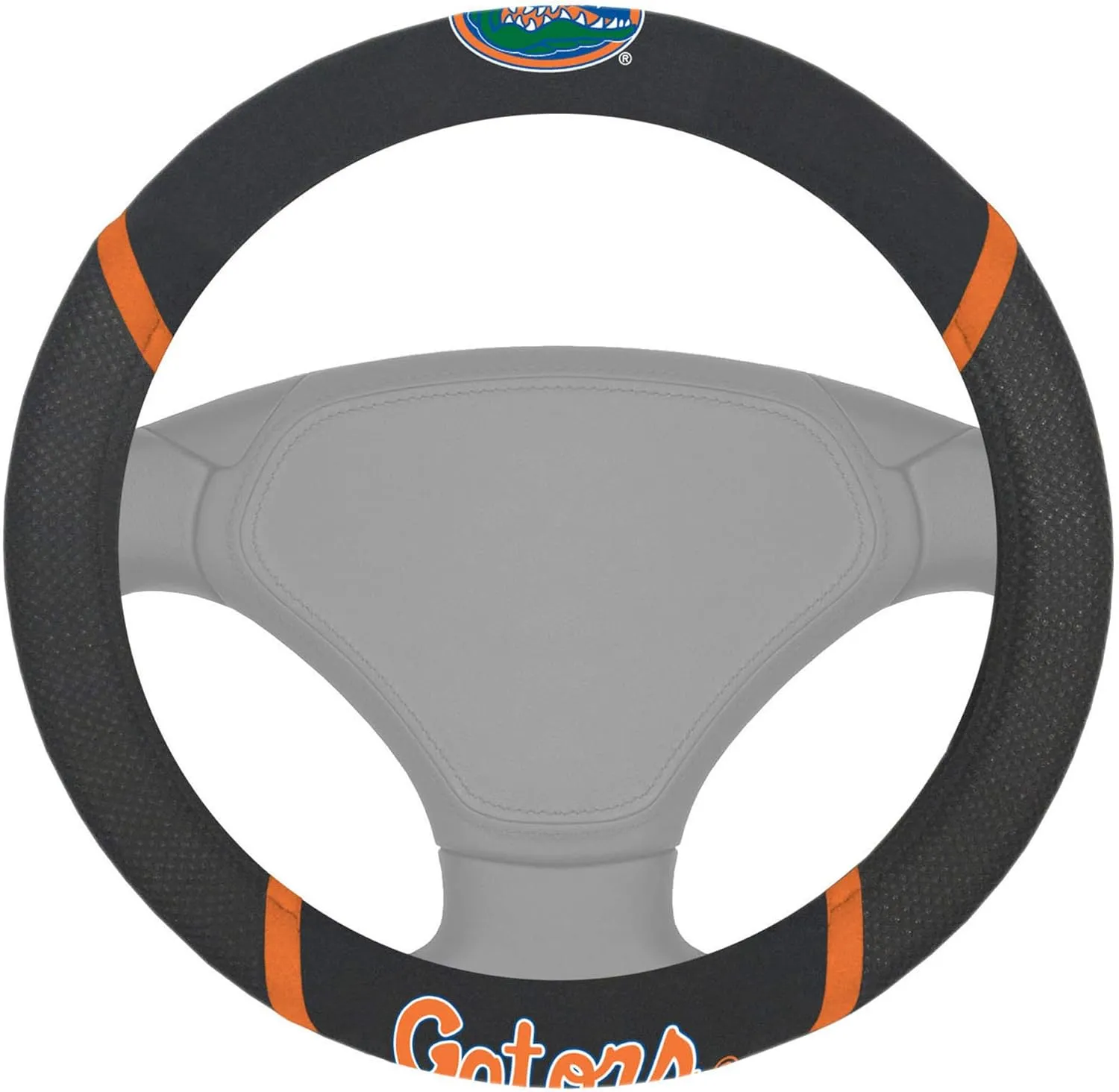 FANMATS Null Unisex-Adult Embroidered Steering Wheel Cover