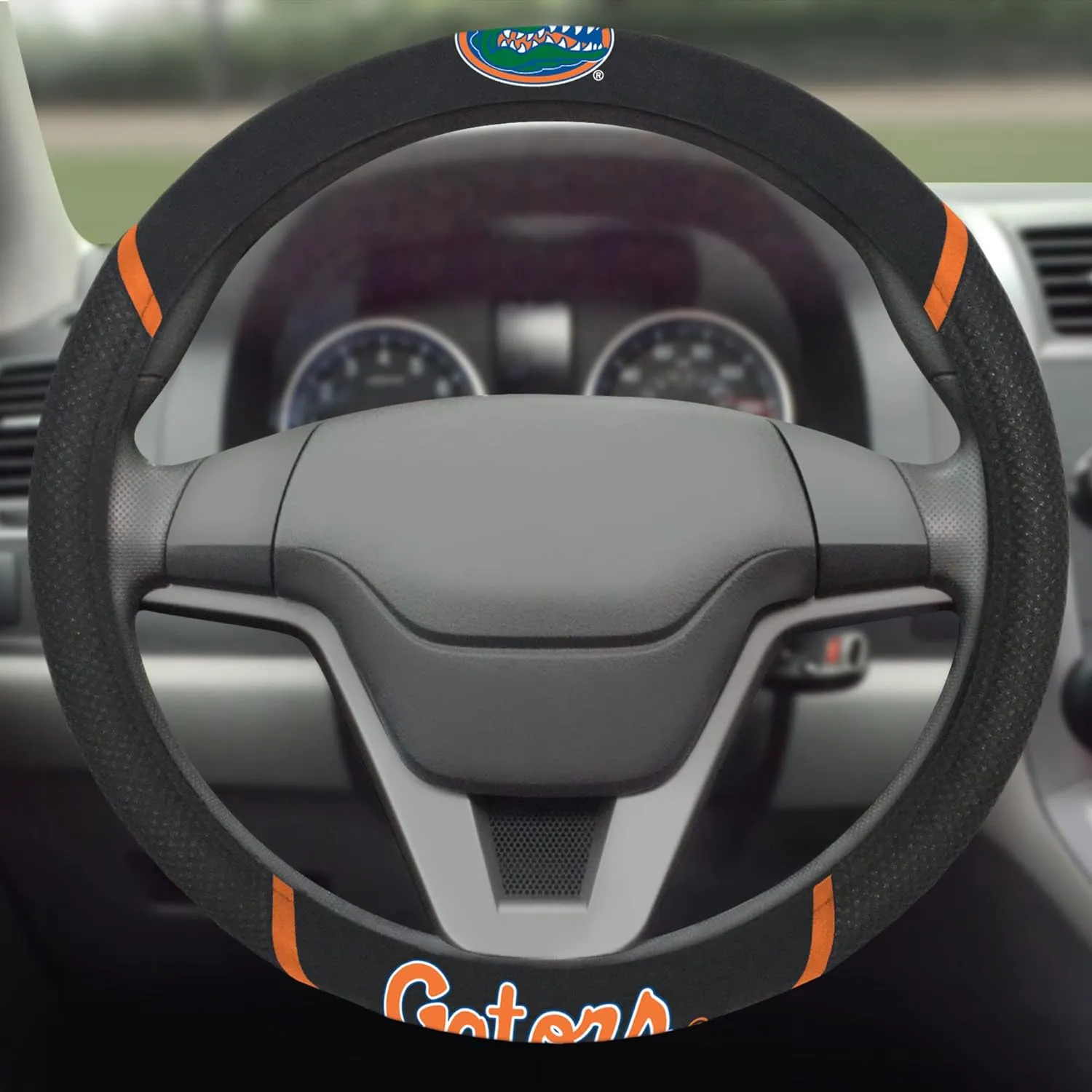FANMATS Null Unisex-Adult Embroidered Steering Wheel Cover