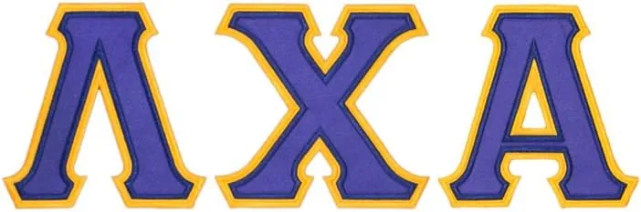 Fashion Greek Lambda Chi Alpha Twill Letter Tee