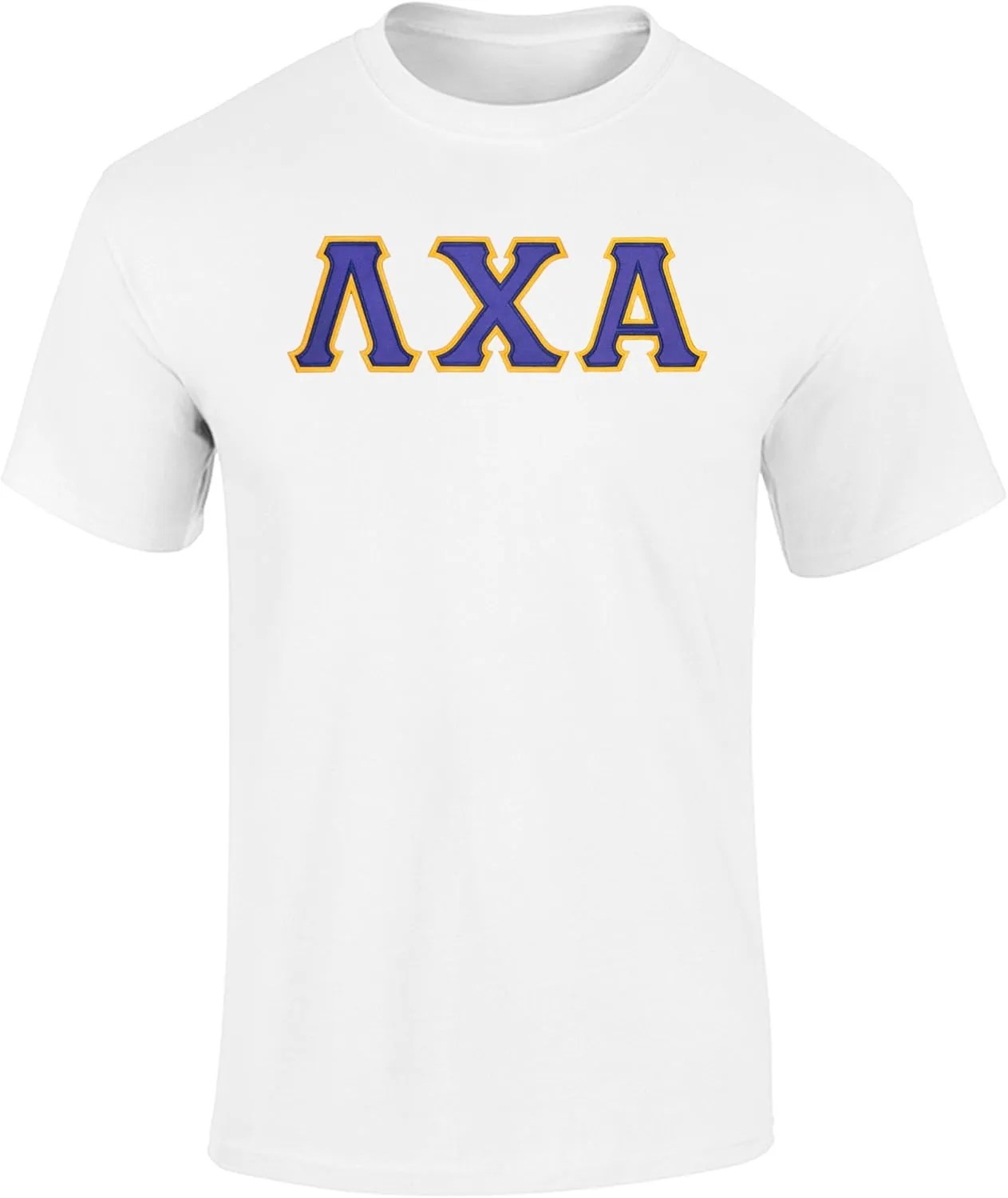 Fashion Greek Lambda Chi Alpha Twill Letter Tee
