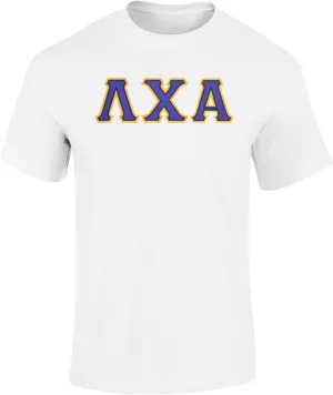 Fashion Greek Lambda Chi Alpha Twill Letter Tee
