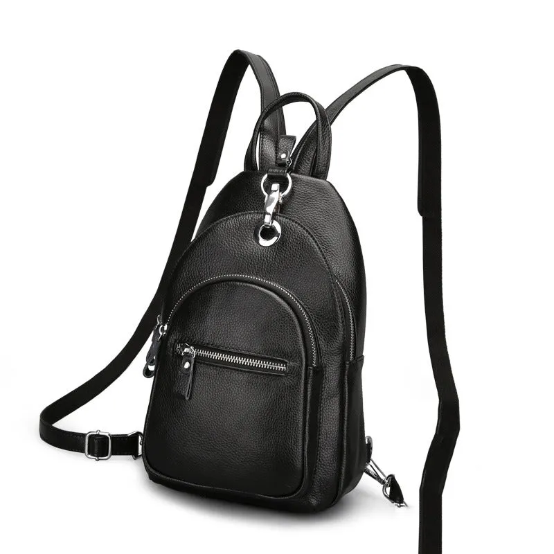 Fashion Women's Leather First Layer Cowhide Backpacks