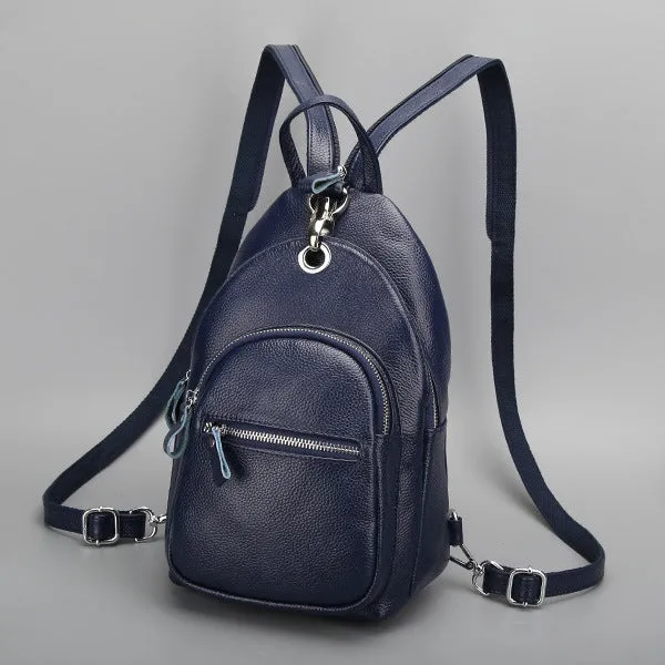 Fashion Women's Leather First Layer Cowhide Backpacks