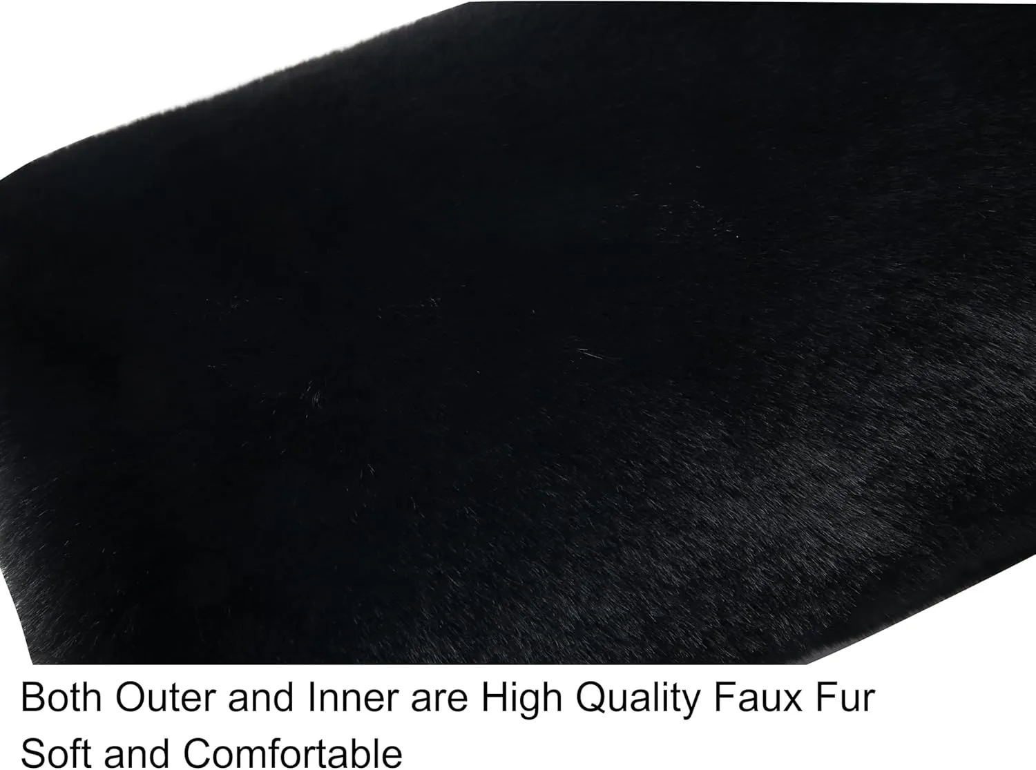 Faux Fur Hand Muffs for Women Winter Warm Arm and Hand Warmer with PU Leather Strap Include Pockets