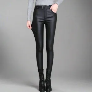 Faux PU Leather Pant