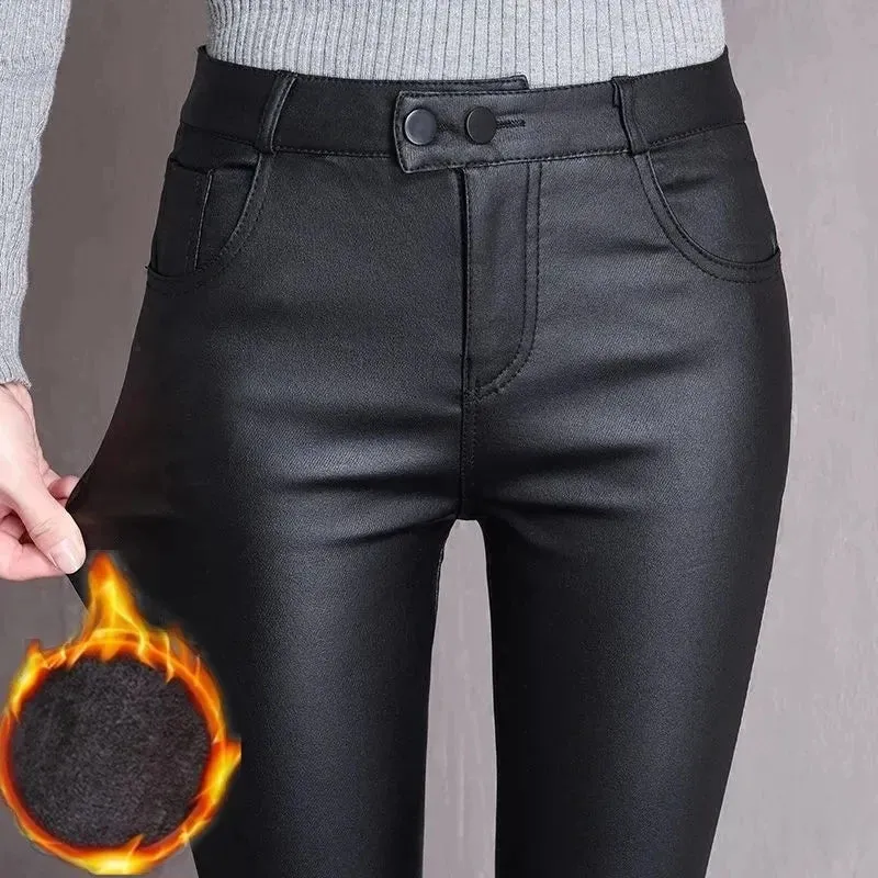 Faux PU Leather Pant