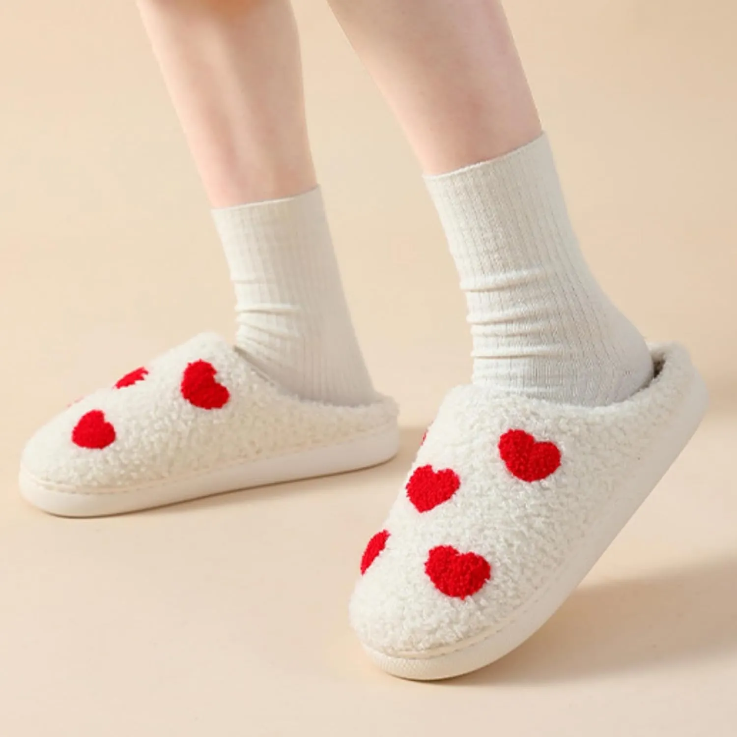 FAYUEKEY House Slippers for Women Fuzzy Mens Fruit Series Strawberry Bedroom Shoes