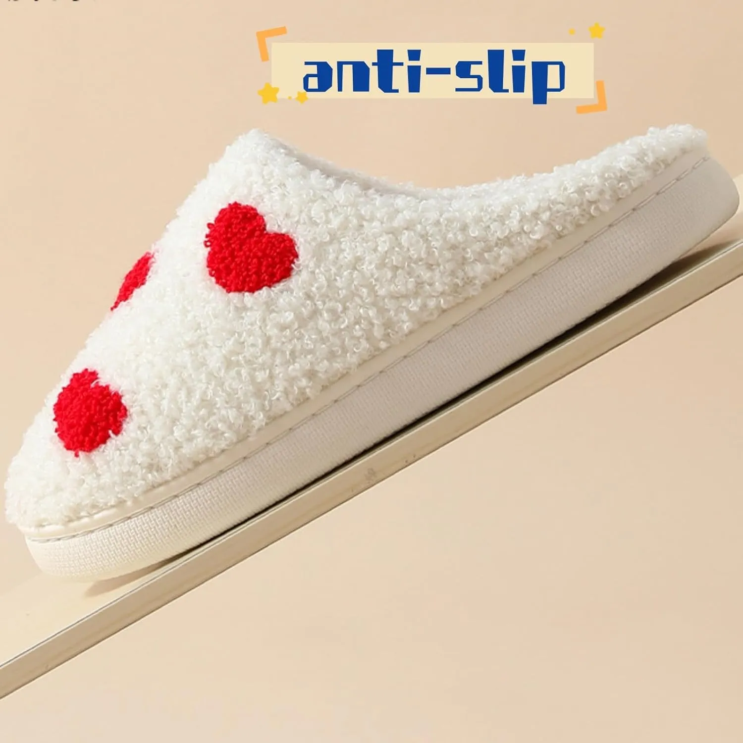 FAYUEKEY House Slippers for Women Fuzzy Mens Fruit Series Strawberry Bedroom Shoes