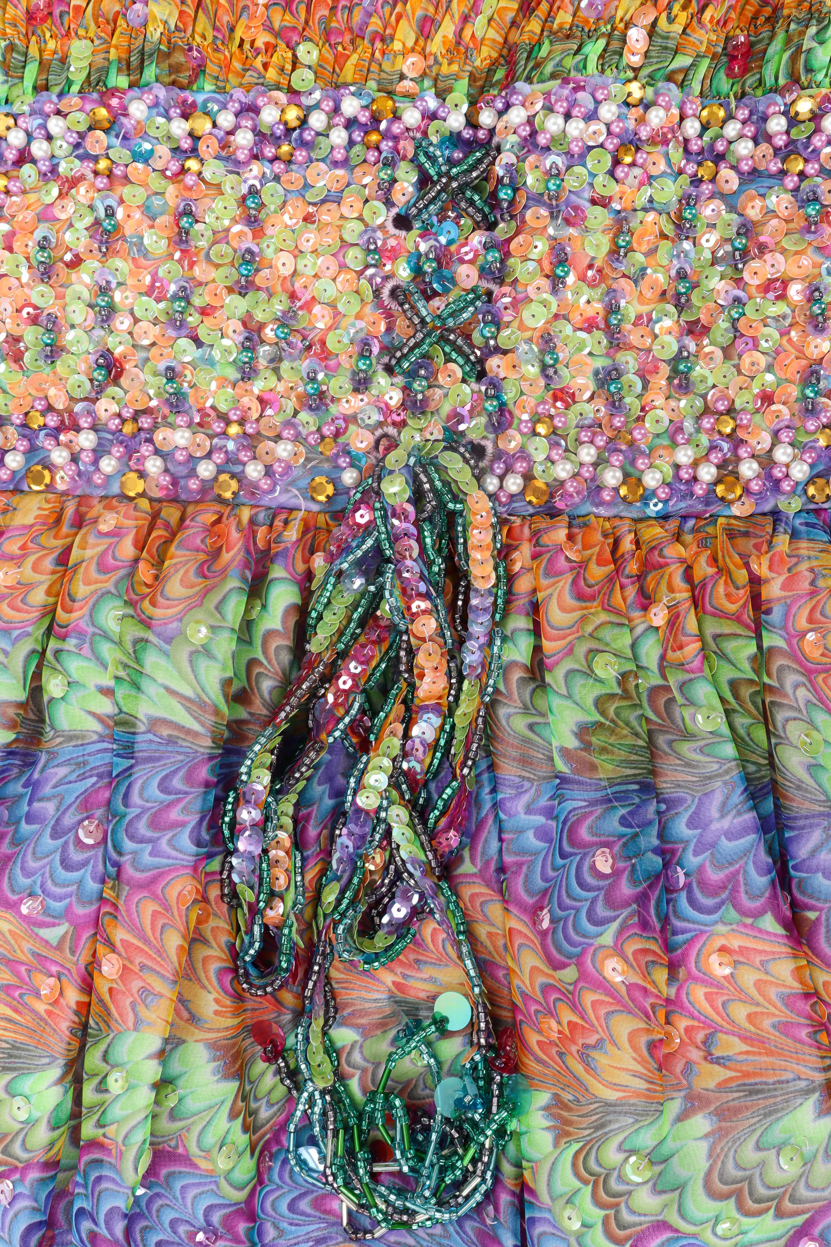 Feathered Beaded & Sequin Dress