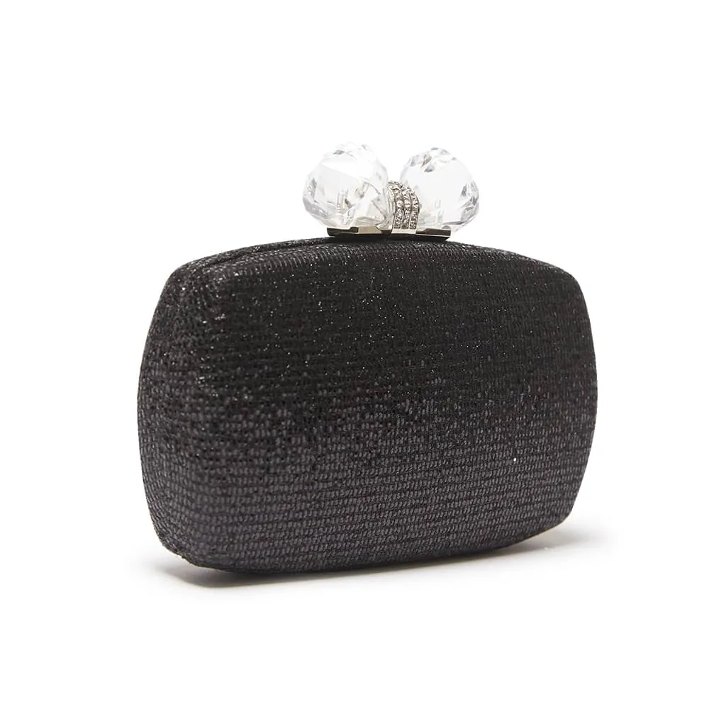 Felice Handbag in Black Glitter