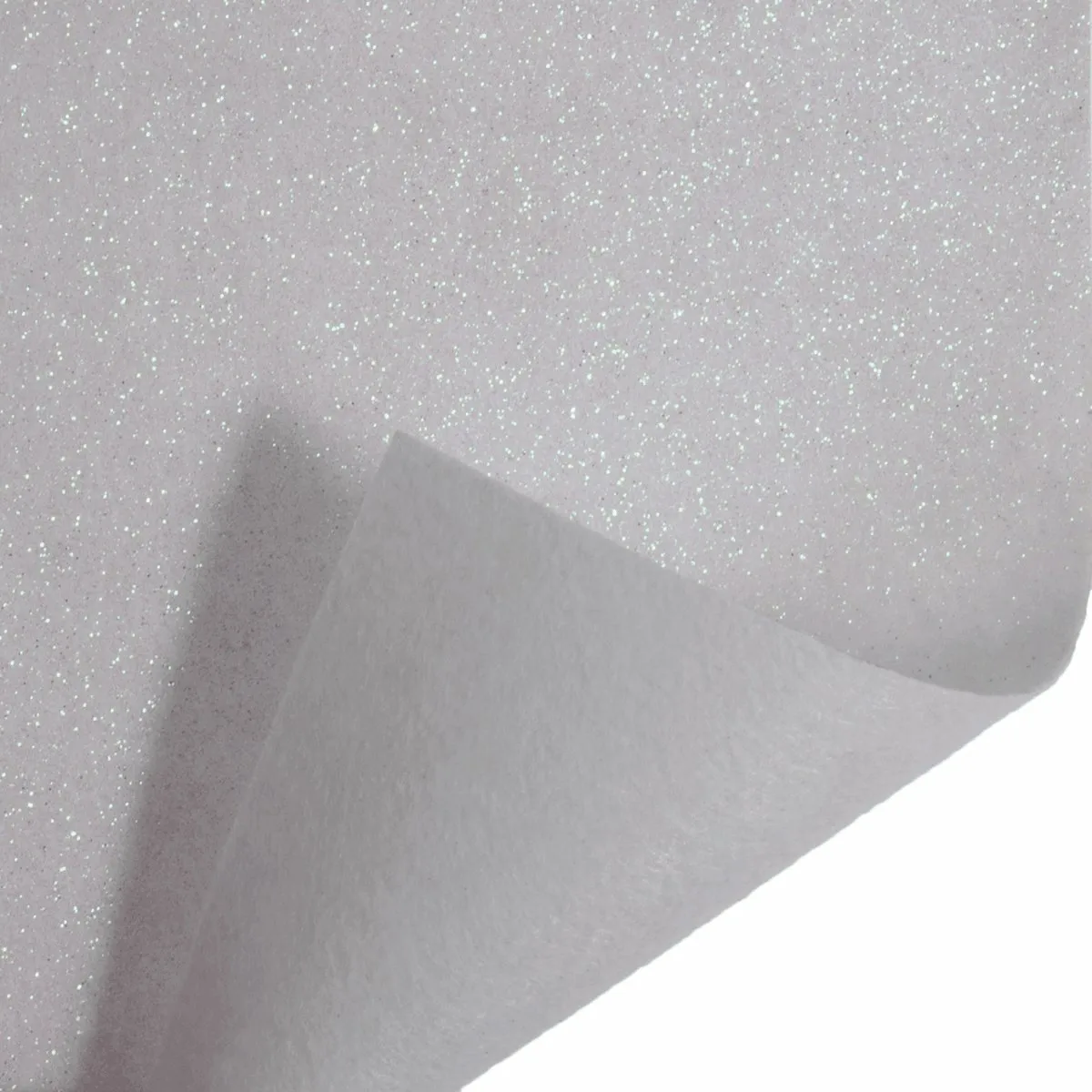 Felt - Glitter - White