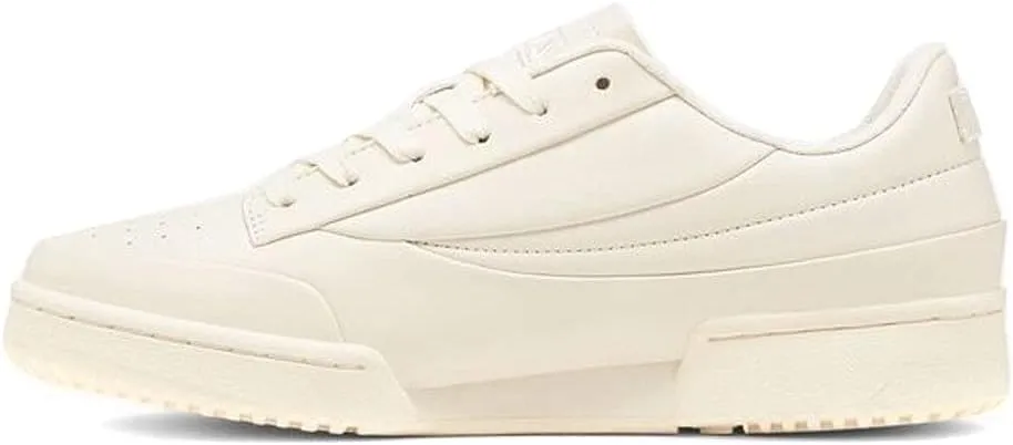 Fila Men's Original Tennis LX Low-Profile Lightweight Premium Leather Shoe, Gardenia/Gardenia/Gardenia, 11.5