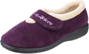 Fleet & Foster Womens/Ladies Capa Floral Touch Fasten Slippers