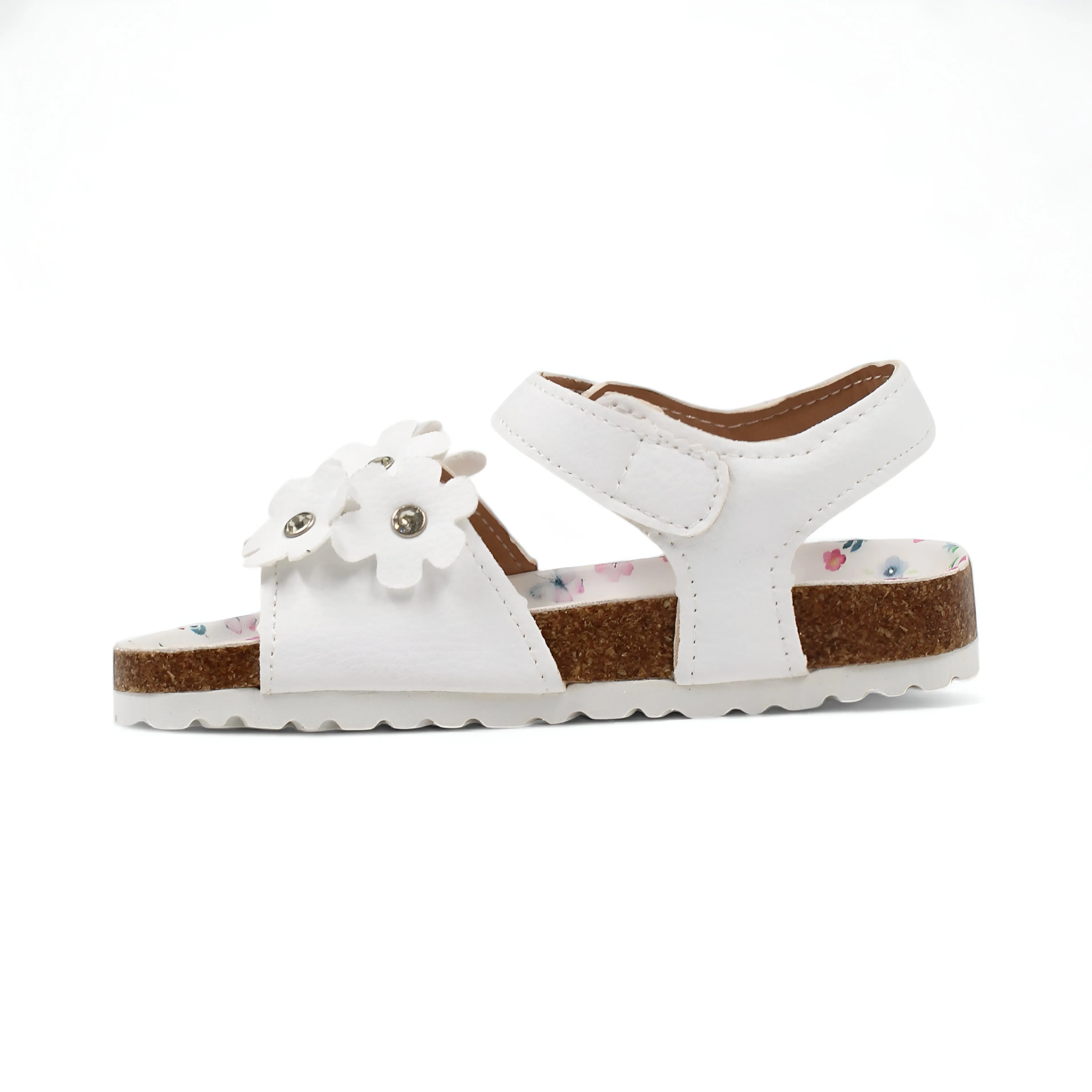 Floral Embossed Daisy Sandals