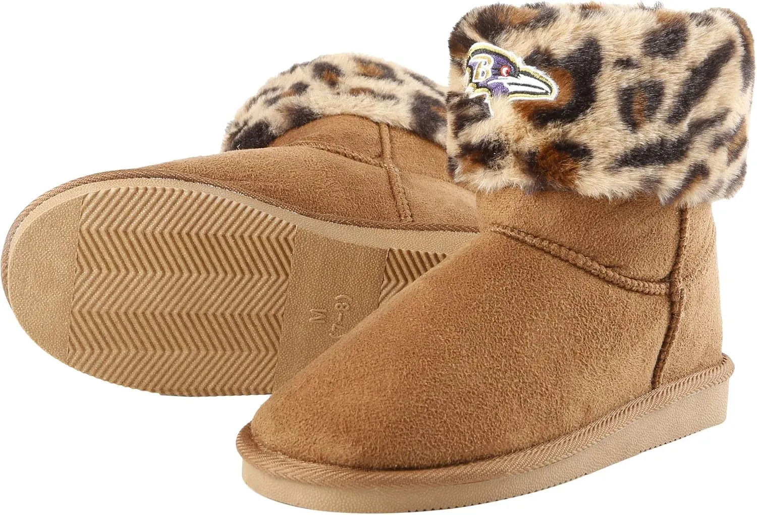 FOCO Womens NFL Team Logo Cheetah Boots