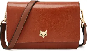FOXLOVER Small Crossbody Bags for Women,Mini Faux Leather Ladies Cell Phone Shoulder Bag Fashion Wallet Clutch Purse
