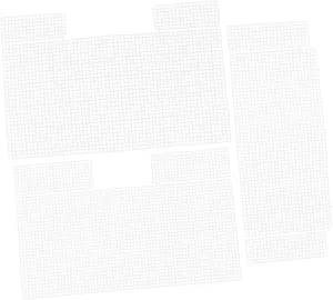 GARIOUANS 3 Pack DIY Bag Making Material Puff Sheets Translucent Mesh for Handbag Knitting Bag Sheets