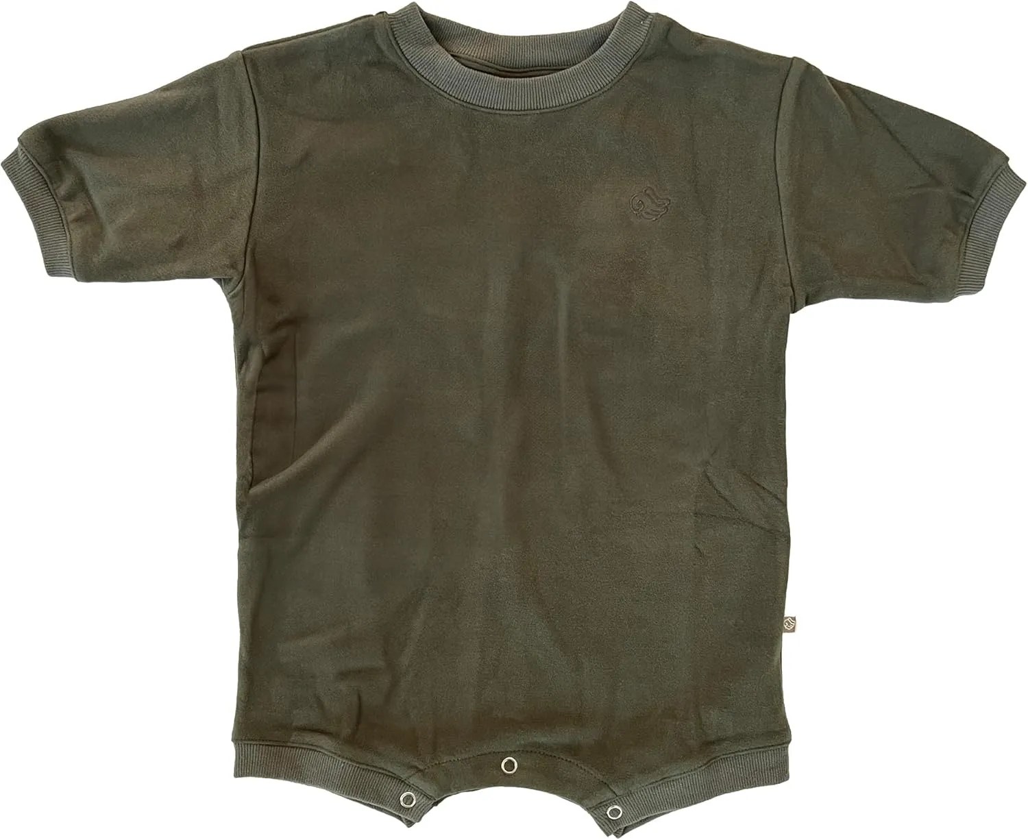 Geneve Oversized Brushed Jersey Romper - Angel Wing Embroidery - Cozy