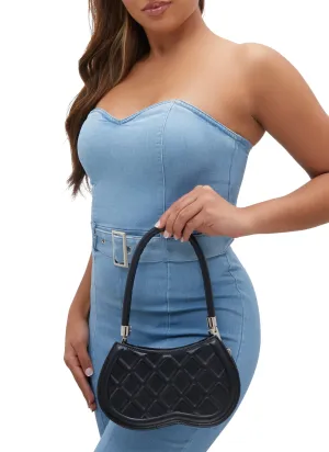 Geometric Embossed Handbag